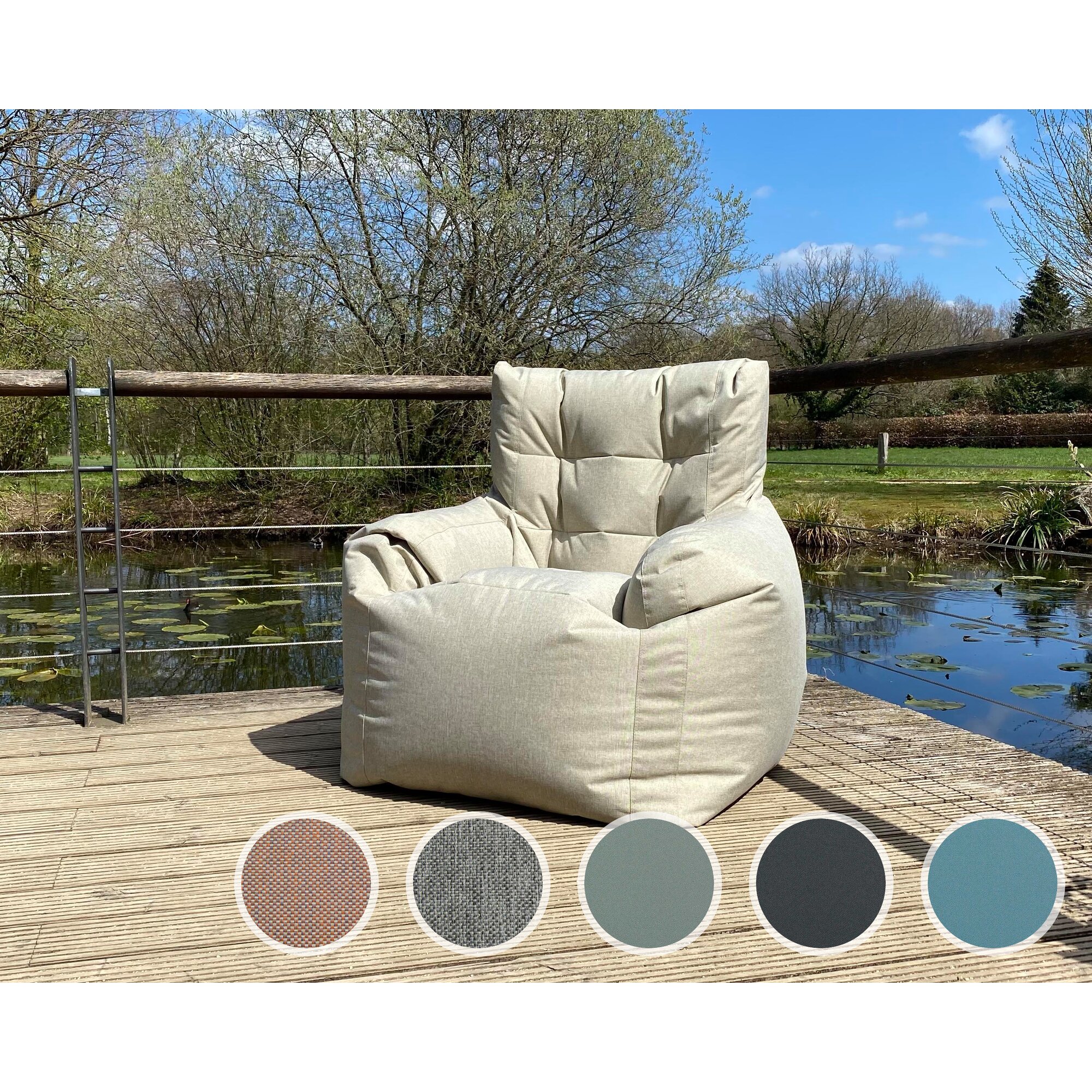 Sitting Bull »ZAPP« Outdoor Sessel XL PG2 SEINE 324 grey