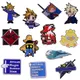 Final Nette Pin Collection Ff7 Cloud Strife Buster Sword Meteor Chocobo Red Mage Vivi Danemark