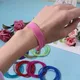 10 bracelets en acier au carbone pour femmes et filles chaîne colorée bijoux empilables au