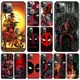 Coque Marvel Deadpool 2 coque pour iPhone 15 14 13 12 11 Pro Max 6S 6 7 8 Plus X Poly 12