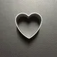 Mini moule à strass en forme de cœur emporte-pièce en alliage d'aluminium moule à pudding