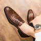 Chaussures décontractées à talons bas pour hommes mocassins masculins luxueux style britannique