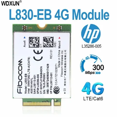 Fibocom L830-EB 4G persévérance L830 Carte Pour HP L35286-005 Intel XMM 7262 persévérance Tech Cat6