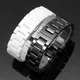 Bracelets de montre en céramique blanche pour hommes et femmes structure de montre à déploiement