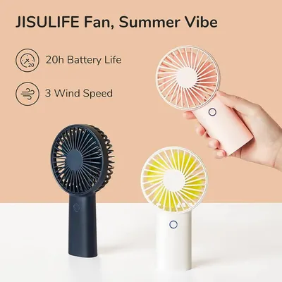 JISULIFE-Mini ventilateur de bain USB portable ventilateur de refroidissement climatisation