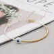 Go2BoHo-Bracelet œil en or et blanc pour femme bijoux à la mode avec ULajustable