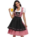 Oktoberfest-Robe de Bière Allemande pour Femme Costume Dirndl Tenue de Bière de Bavière Robe de