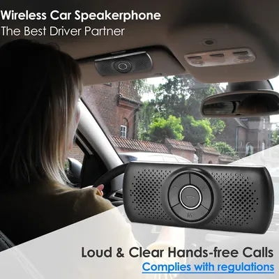 Kit de voiture Bluetooth sans fil pour téléphone haut-parleur mains libres haut-parleur