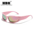 HBK-Lunettes de soleil tendance Steampunk pour femmes et hommes lunettes punk lunettes de soleil à