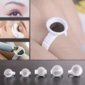 Anneau en plastique pour sourcils 100 pièces maquillage Permanent taille moyenne blanc