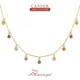 CANNER – Mini collier arc-en-ciel Simple pour femmes Bijoux Y2K pendentif charmant chaîne ras du
