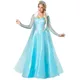 Costume d'Halloween de la Reine des Neiges pour Adulte Robe de Barrage de Cosplay Elsa du Film