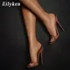 Eilyken-Pantoufles pointues pour femmes sandales sexy à talons hauts mules de fête taille 35-42