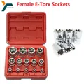 Jeu de douilles femelles Torx Star Kit d'outils à main 1/2 "3/8" 1/4 "entraînement e4-e24 jeu de