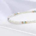 Bracelet de coquillages naturels 2 mm pour femmes avec pierre naturelle améthyste bracelets de