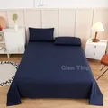 Nouveau produit 1 pièce 100% polyester ensemble de matelas de lit à drap plat solide offre