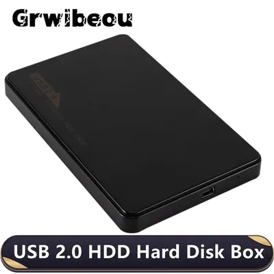 Boîtier de disque dur USB 2.0 2.5 pouces SATA HDD SSD boîtier externe Mobile 480Mbps/s vitesse de