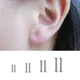 Boucle d'Oreille en Argent 999 Tragus Cartilage Piercing Boule de Document Clou de Lobe Helix