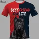 HX-T-shirt imprimé en 3D Cane Corso Dog Streetwear Harajuku Pull populaire Vêtements à la mode