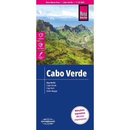 Reise Know-How Landkarte Cabo Verde (1:135.000), Karte (im Sinne von Landkarte)