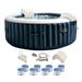 Intex PureSpa Plus Inflatable Portable Bubble Jet Spa Hot Tub with Deluxe Bundle - 91.18