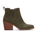 TOMS Women's Green Everly Nubuck Suede Boots, Size 8.5