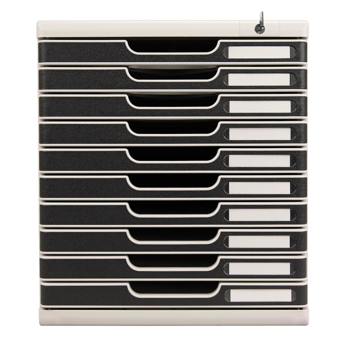 Exacompta 332014D 1x MODULO A4 - 10 Laden mit Schlüssel verschliessbar Office - Schwarz Image