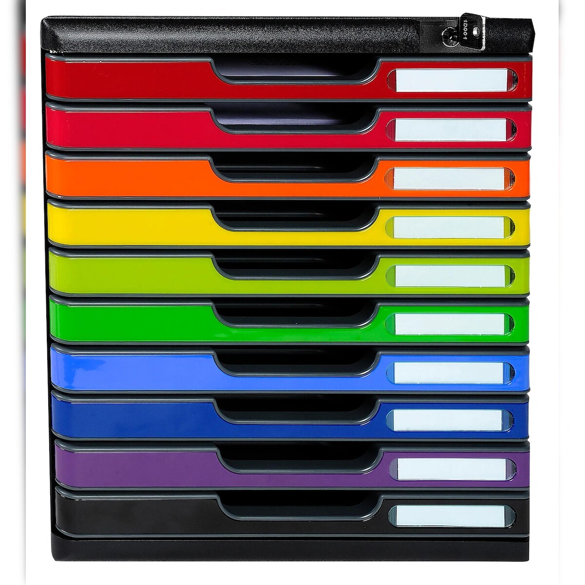 Exacompta 332798D 1x MODULO A4 - 10 Laden mit Schlüssel verschliessbar Iderama - Harlekin glossy Image