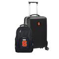 MOJO Black Syracuse Orange Personalized Deluxe 2-Piece Backpack & Carry-On Set