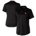 Women's Cutter & Buck Black Houston Cougars Prospect Textured Stretch Polo