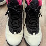 Nike Shoes | Nike Air Jordan 10 X Retro Vivid Pink Girl's Shoes | Color: Black/Gray | Size: 5.5g