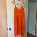 Zara Dresses | Coral Summer Dress - Nwot | Color: Orange/Red | Size: L