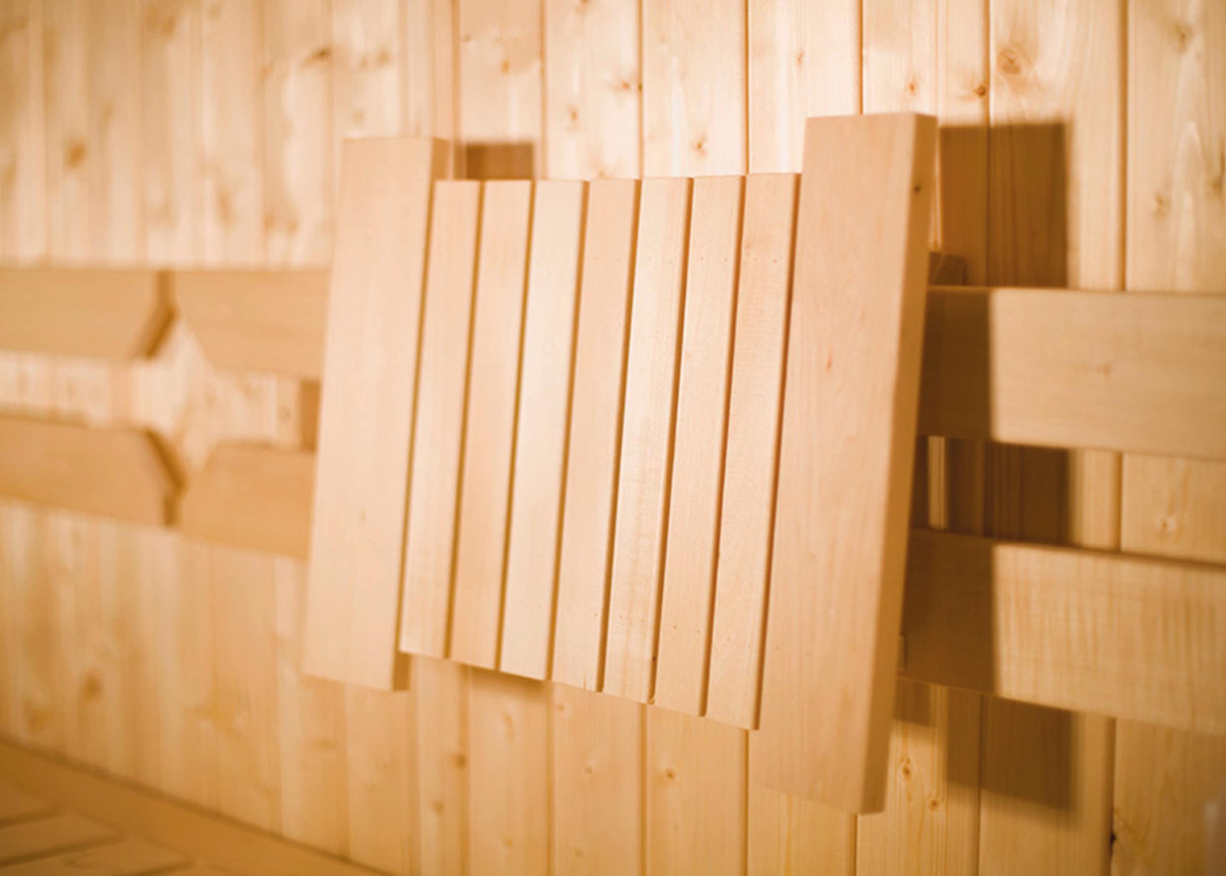 Sauna-Rückenlehne WEKA, beige (natur), B:46cm H:35cm, Massivholz, Rückenlehnen, BxH: 46x35 cm, verschiebbar