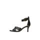 SELECTED FEMME Damen SLFSAMI Leather HIGH Heel Sandal B Riemchenpumps, Schwarz (Black Black)