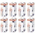 Pack of 8 Osram Classic Eco Superstar 30W (=40W) Candle Shape SES E14 Halogen Energy Saving Light Bulbs Small Edison Screw Cap Dimmable 405 Lumens 230V
