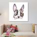 East Urban Home Winking Boston Terrier by Wandering Laur - Gallery-Wrapped Canvas Giclée Print Canvas, Cotton | 12 H x 12 W x 1.5 D in | Wayfair