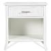 David Francis Furniture 1 - Drawer Rattan Nightstand Wood/Wicker in Gray/White | 30 H x 28 W x 20 D in | Wayfair B2005-NS-S101-H302