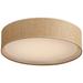 Maxim Prime Light 20" Wide Grass Cloth LED Flushmount Ceiling Light