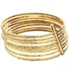 Ensemble de bracelets en or pour femmes bracelets à main pour dames créateur français manchette