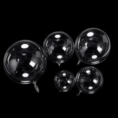 Ballon à bulles Bobo transparent 5-36 pouces 5 pièces clair gonflable air hélium globos
