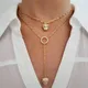 Mode européenne bijoux femmes cool animal léopard jaguar pendentif ras du cou Y lariat long collier