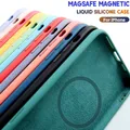For Magsafe – coque telephone Chargement sans fil magnétique pour iPhone 14 12 11 13 Pro Max Mini XR