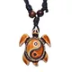 Collier en os maori de Nouvelle-Zélande pour homme pendentif en tourte de mer tour de cou Tai chi