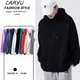 CAAYU-Sweats à capuche pour hommes et femmes Streetwear japonais Harajuku Hip Hop noir Sweats à