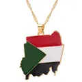 Colliers pendentif carte du Soudan pour la présidence bijoux de carte du Soudan accessoires de