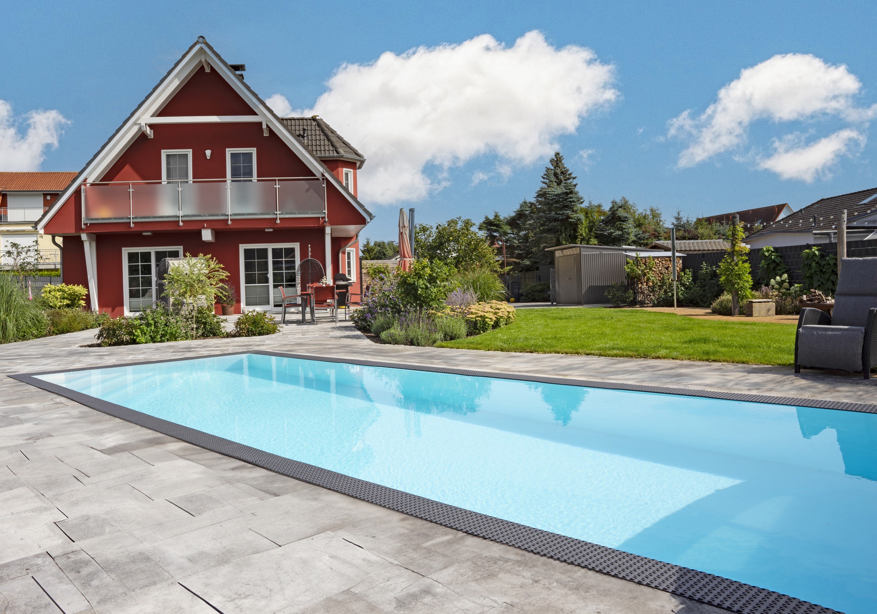 Pool Komplettset Infinity® Bay 3,5x8,0m mit Überlauf Image