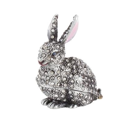 Bunny Design Trinket Box - 1.5"x3"