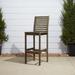 Clihome Renaissance Outdoor Patio Hand-scraped Wood Bar Chair