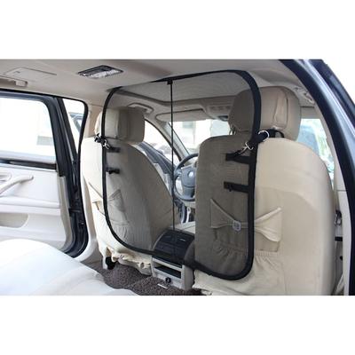 Pet Life Black Protective Mesh Folding Backseat Car Seat Safety Barrier for Dogs, Cats and Children, 32.28" L X 31.49" W