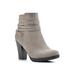 Women's White Mountain Spade Ankle Bootie by White Mountain in Taupe Suede Smooth (Size 8 M)
